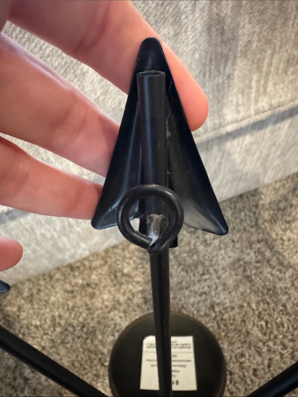 Hobby Lobby Black and Gold Arrow Wall Hook Pair